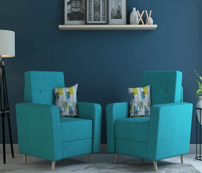 Turquoise Molfino 1 Seater