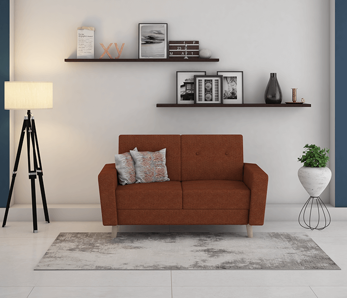 Copper Molfino sofa 2 Seater