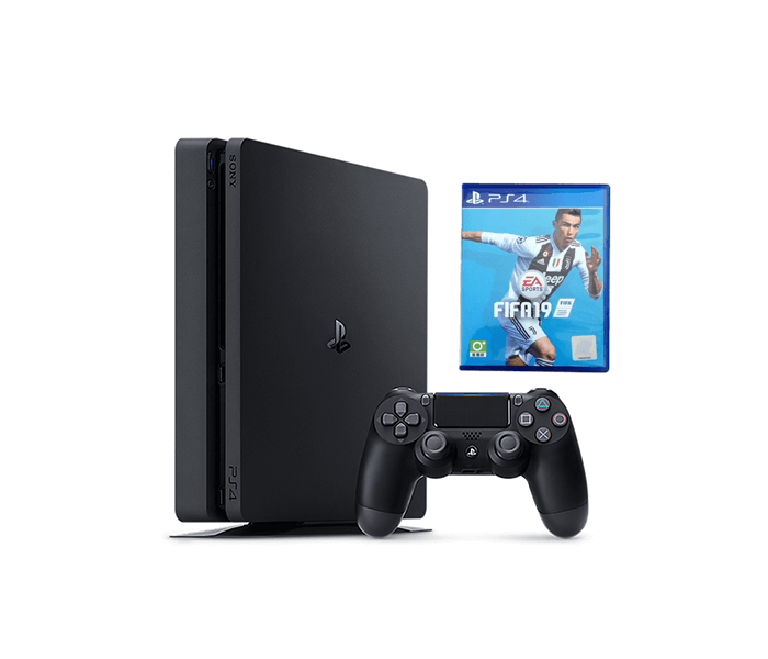 Ps4 console with 1 controller and 1 game (Fifa19)