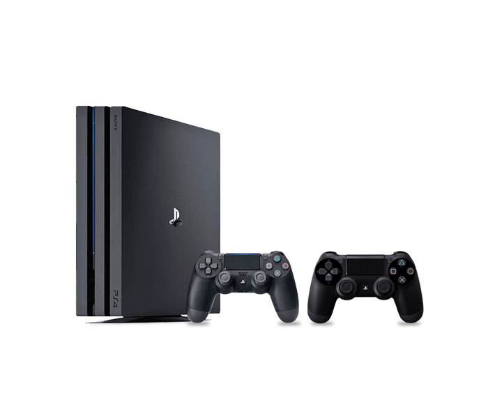 Ps4 pro with 2 controller and 1 games