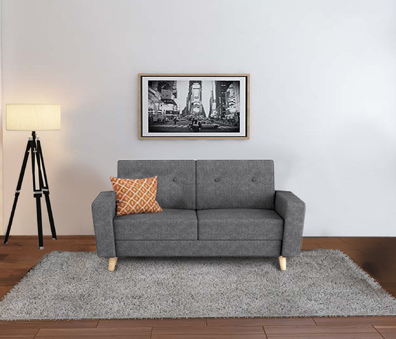Ash Grey Molfino Sofa 2 Seater