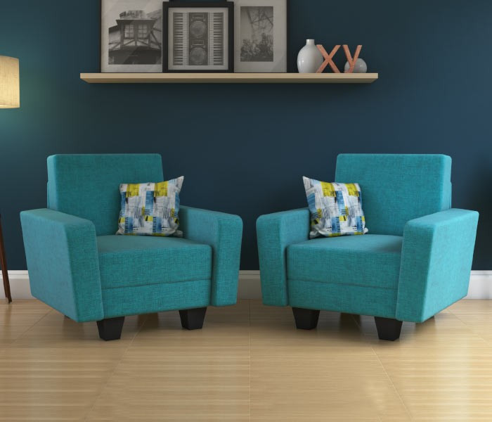 Turquoise Molfino 1 Seater