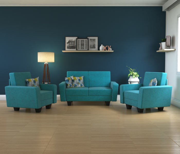 Turquoise Molfino 2+1+1 Seater