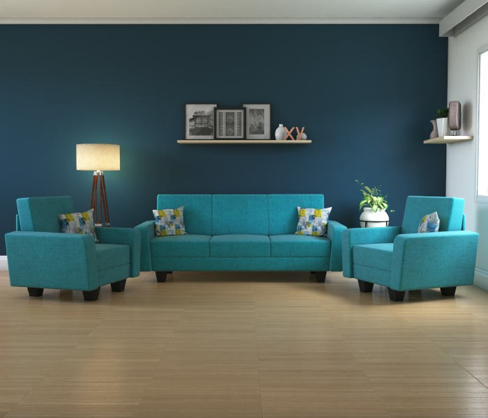 Turquoise Molfino 3+1+1 Seater