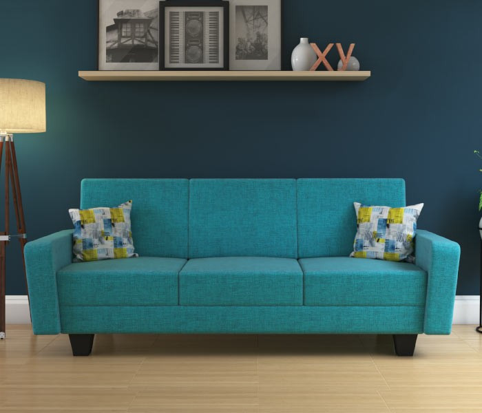 Turquoise Molfino 3 Seater